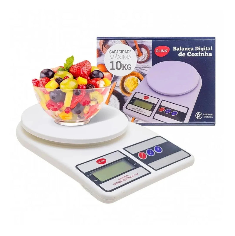 Balança Digital Cozinha 10kg Nutrição Dieta Culinária