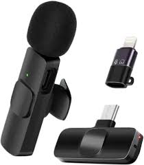 Microfone portátil sem fio Lavalier, Gravação de Vídeo Áudio, Mini Mic para iPhone, Android, Transmissão ao Vivo, Jogos, Telefone, Mic