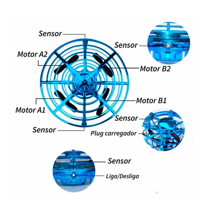 Mini Drone Infantil Inteligente