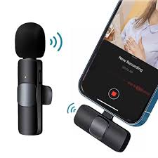 Microfone portátil sem fio Lavalier, Gravação de Vídeo Áudio, Mini Mic para iPhone, Android, Transmissão ao Vivo, Jogos, Telefone, Mic